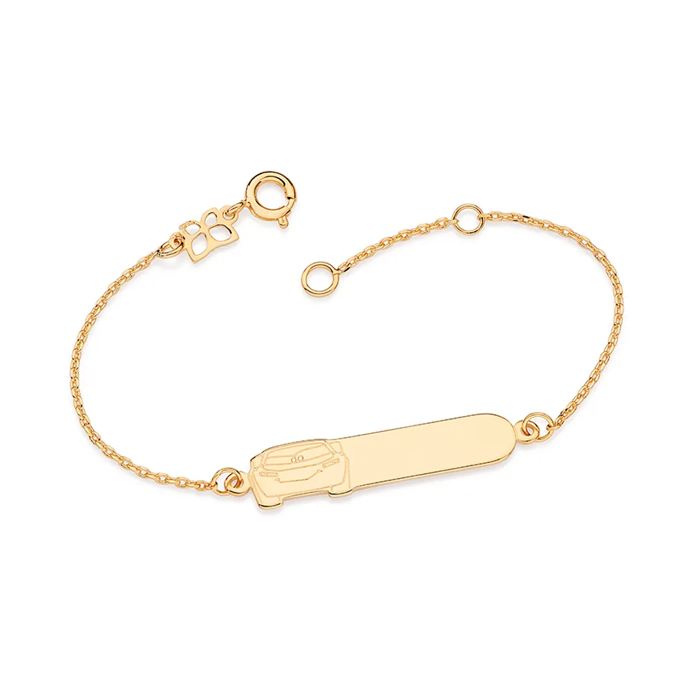 PULSEIRA RELAMPAGO MCQUEEN PERSONALIZAVEL BANHADA A OURO 18K1